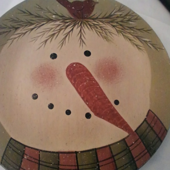 Signed Donna White Wood Composite Small Plate - Picture 2 of 6